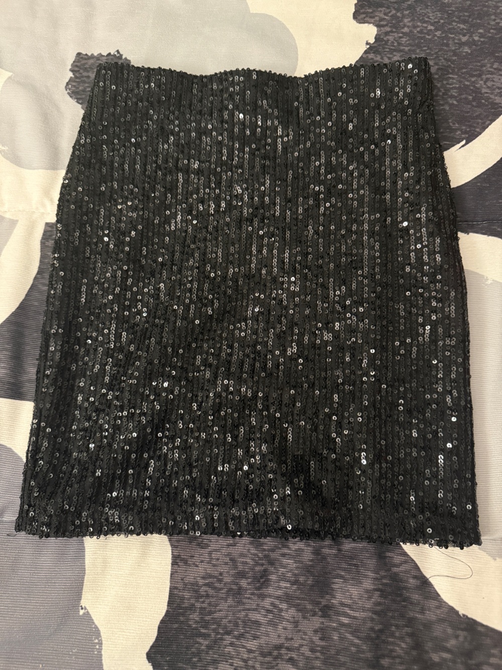 CHOCOLATE Black Sequin skirt